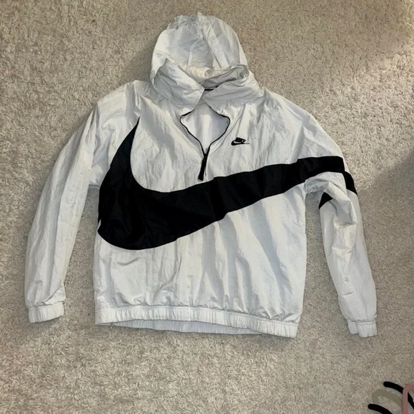 Nike | Jackets & Coats | Vintage Nike 9s Big Swoosh Windbreaker 